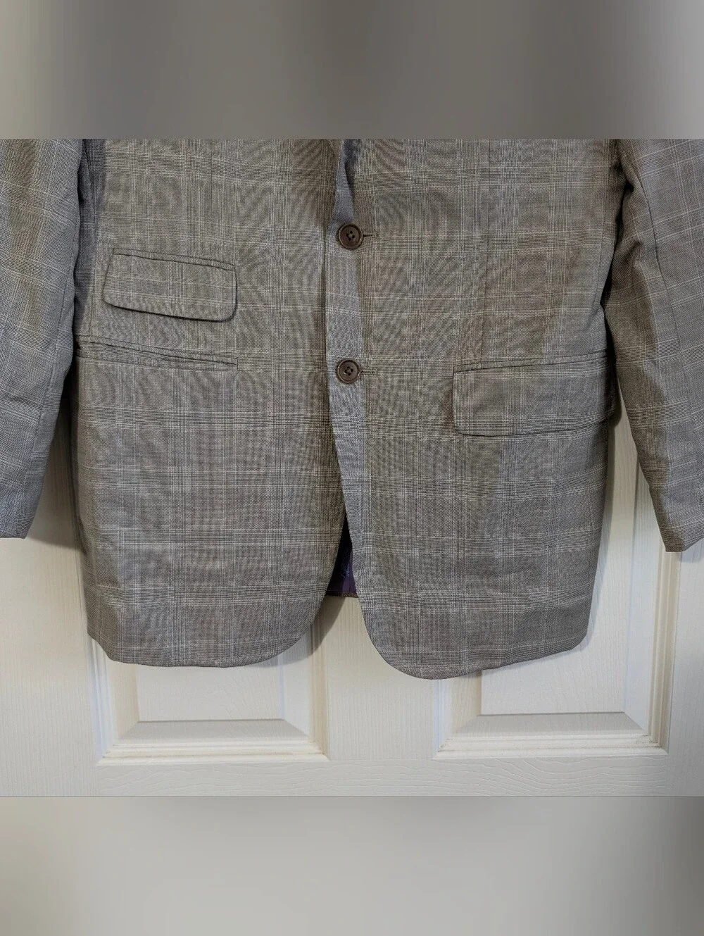 Astor & Black For Johnny Giavotella Grey Suit Jacket With Vest Size 36